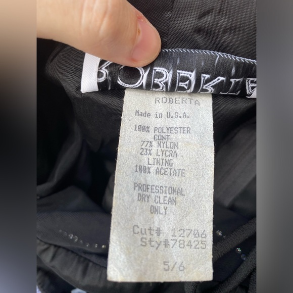 Black Vintage 90s Mesh Peekaboo Prom Dress - Picture 10 of 10